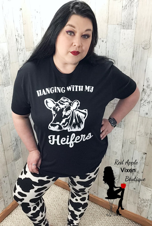 Hanging With My Heifers Graphic Tee - Sassy Chick Clothing