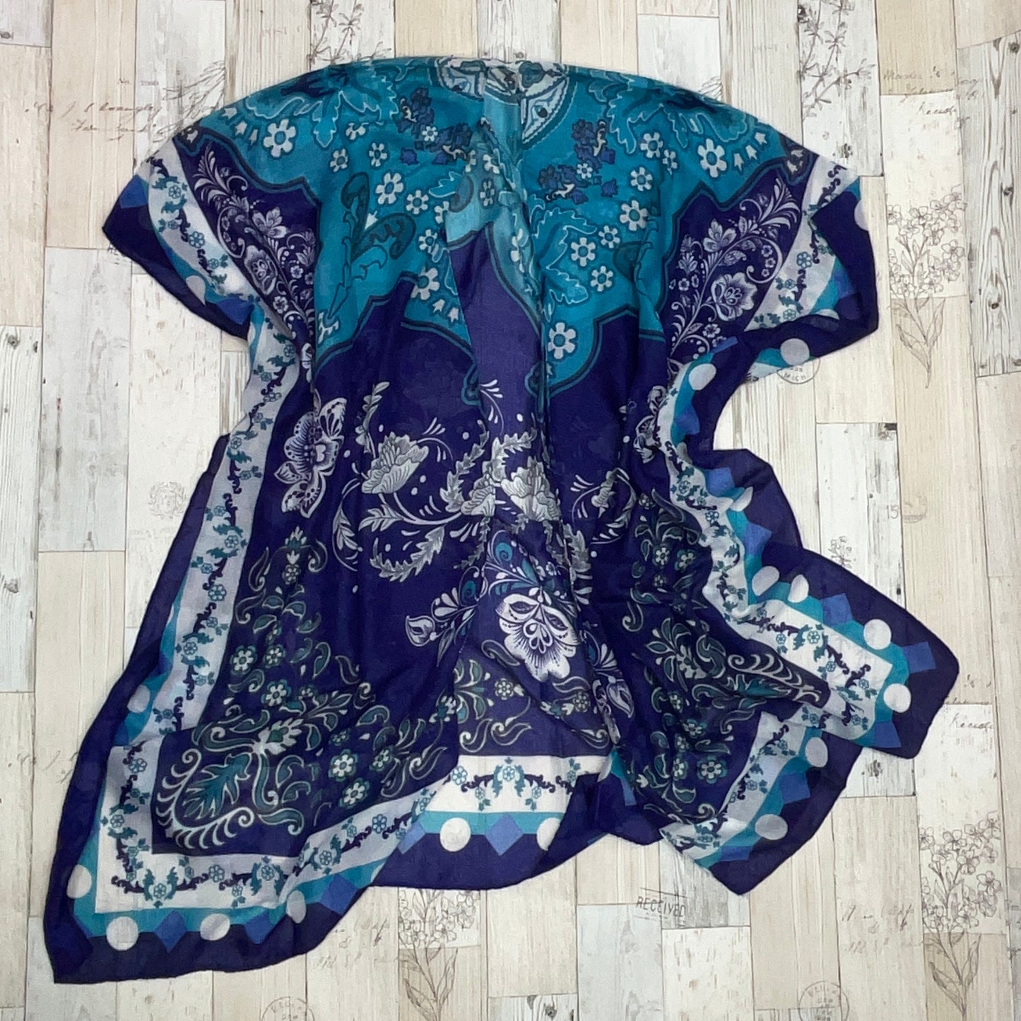 Floral Blue Kimono - Sassy Chick Clothing