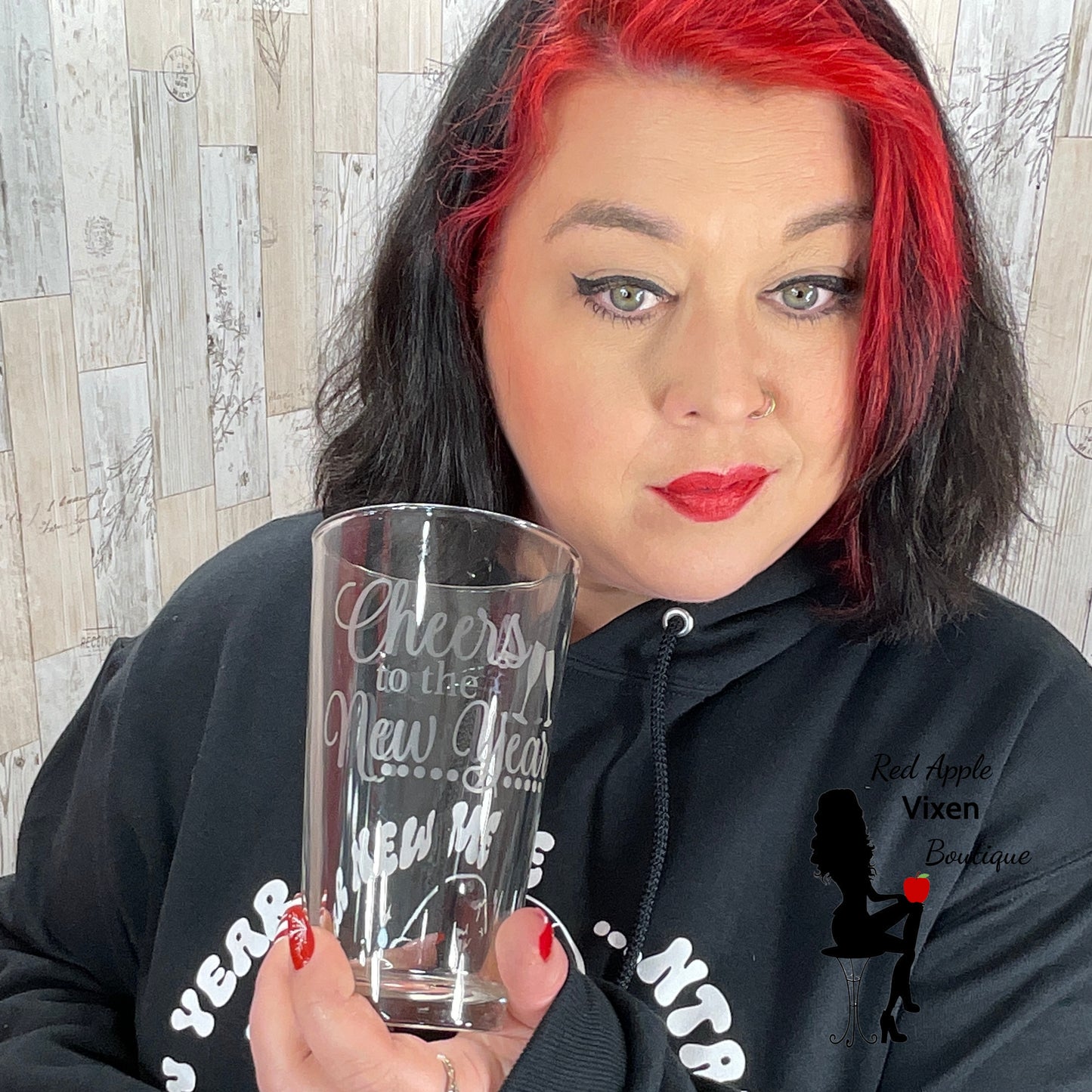 Cheers to the New Year Pint Glass - Sassy Chick Clothing
