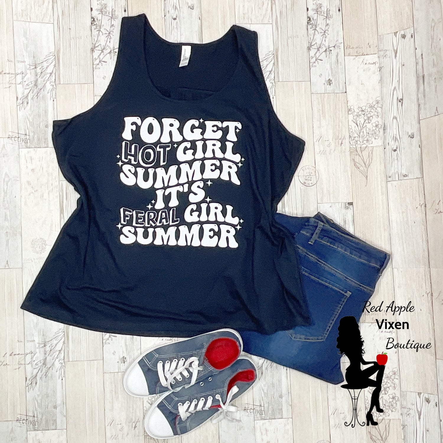 Feral Girl Summer Graphic Tank - Sassy Chick Clothing