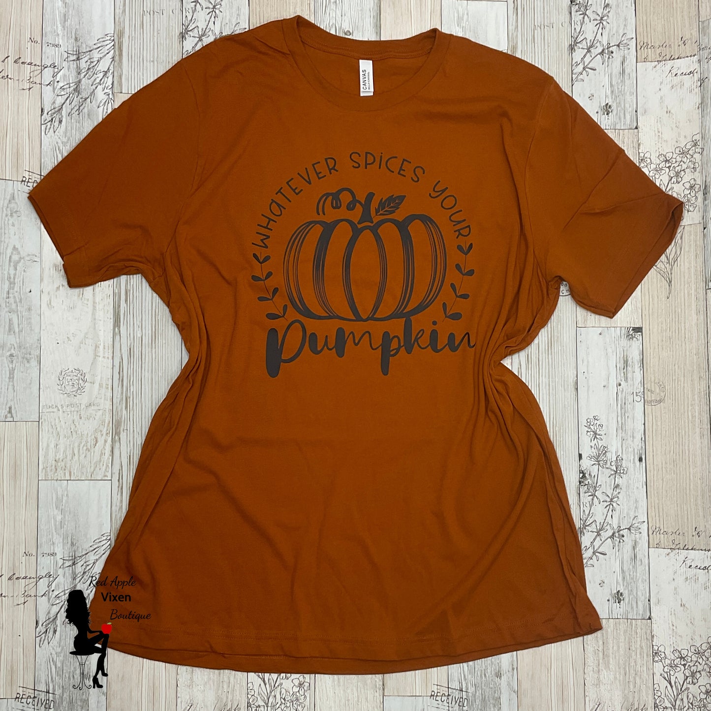 Whatever Spices Your Pumpkin Graphic Tee - Sassy Chick Clothing