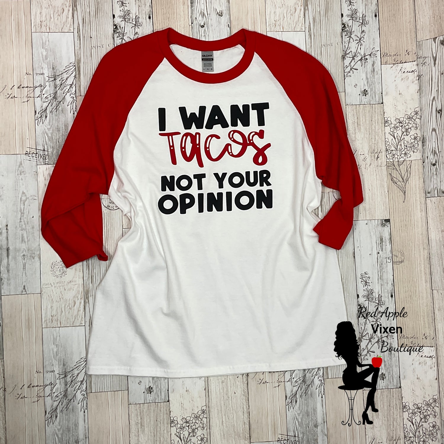 I Want Tacos Not Your Opinion Graphic Tee - Sassy Chick Clothing