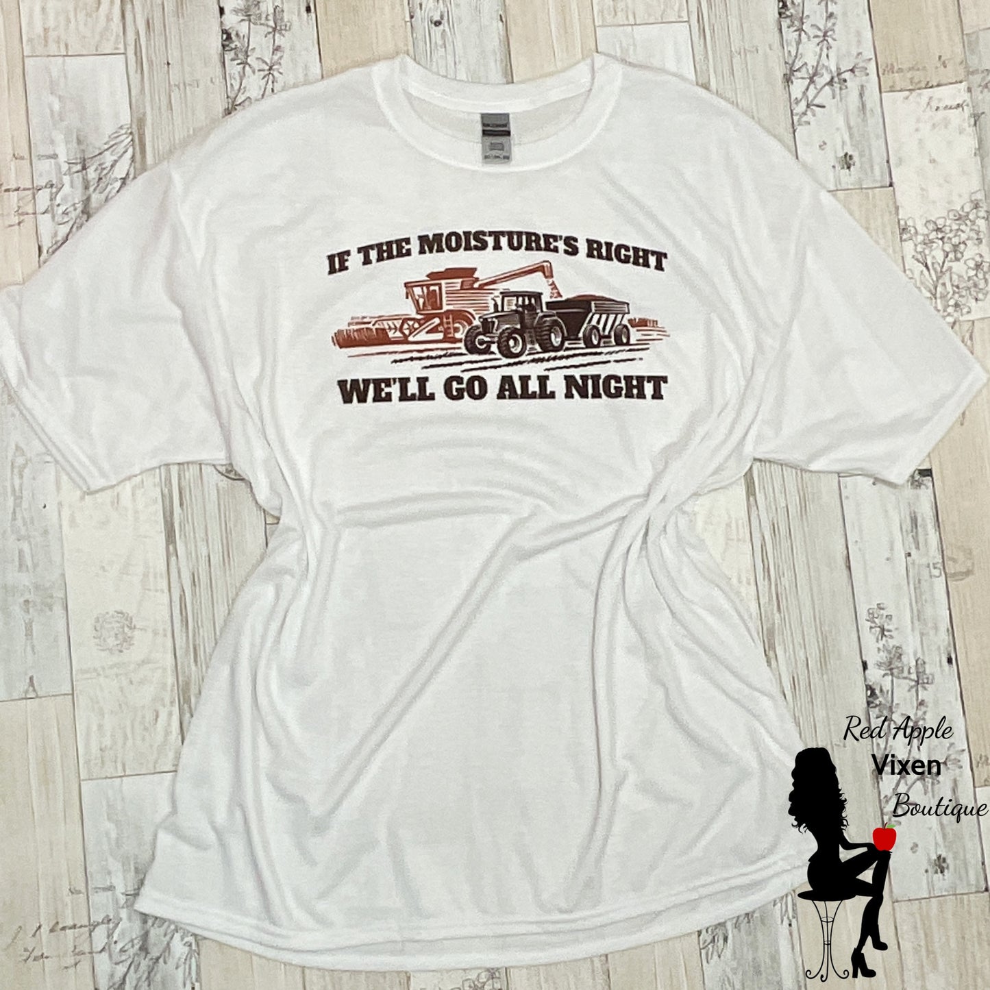 If the Moisture's Right Farmer Graphic Tee - Sassy Chick Clothing