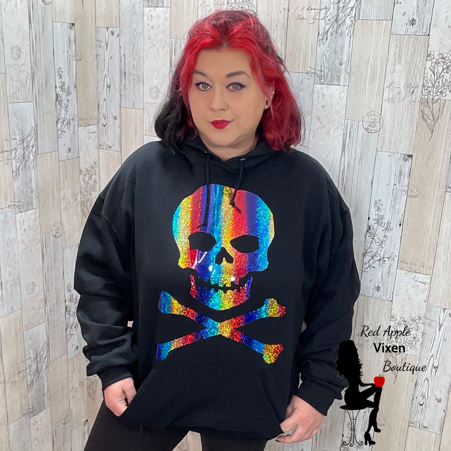 Skull and Crossbones Hoodie - Sassy Chick Clothing