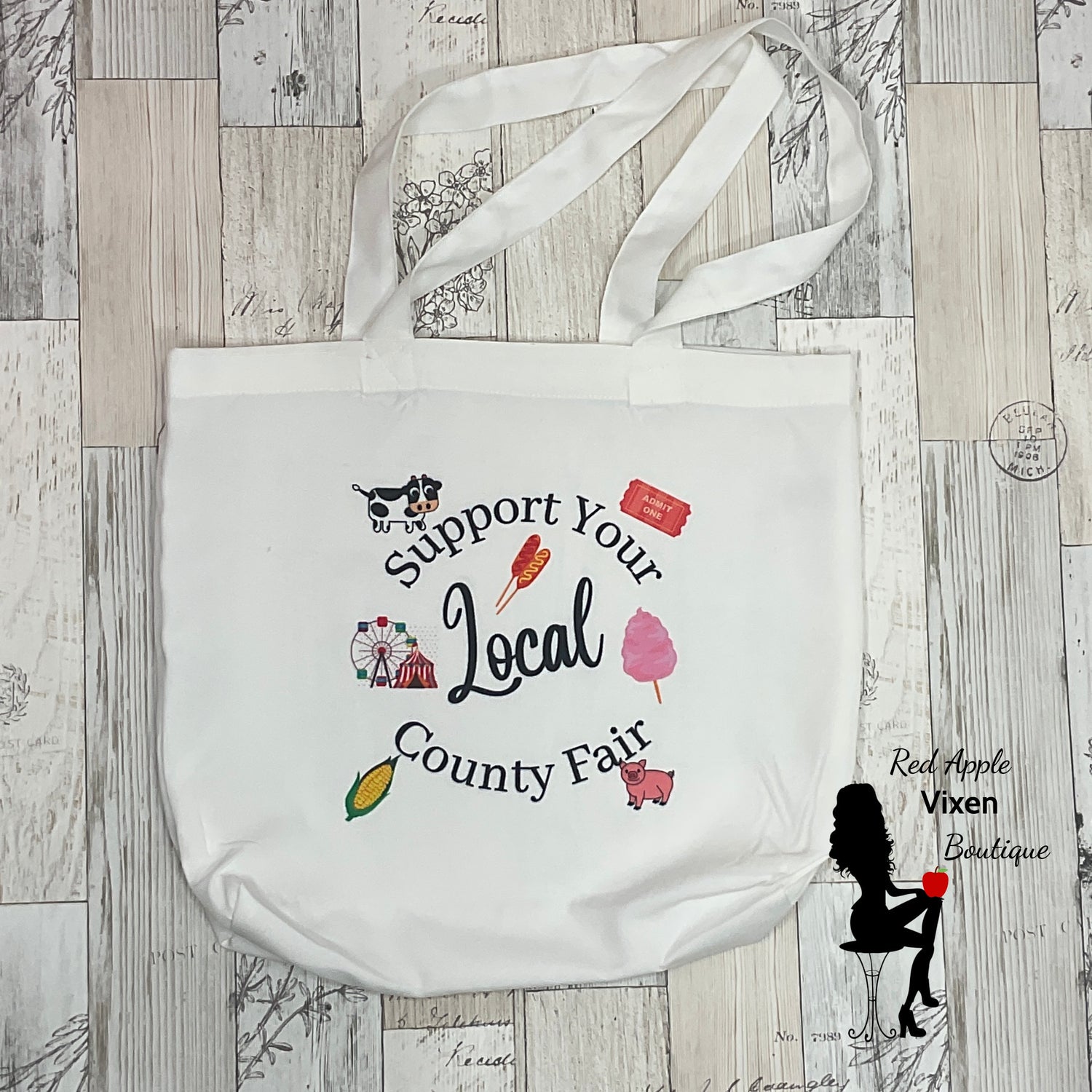 Support Your Local County Fair Tote Bag - Sassy Chick Clothing