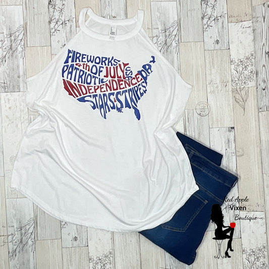 Independence Day Rocker Tank - Sassy Chick Clothing