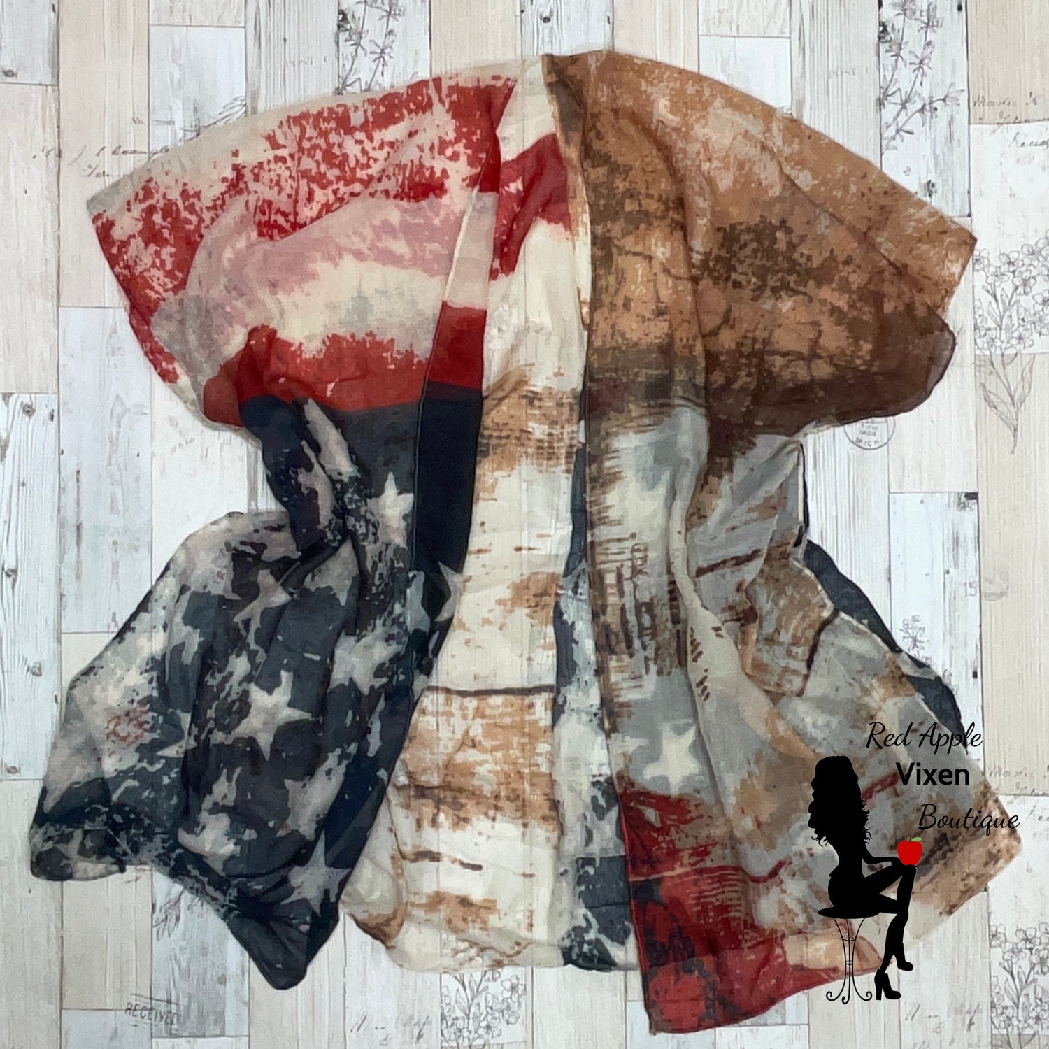 Vintage Inspired American Flag Kimono - Sassy Chick Clothing