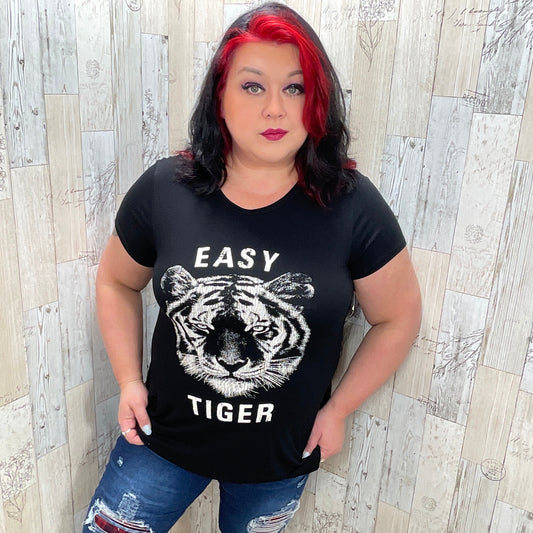 Easy Tiger Graphic Tee - Sassy Chick Clothing