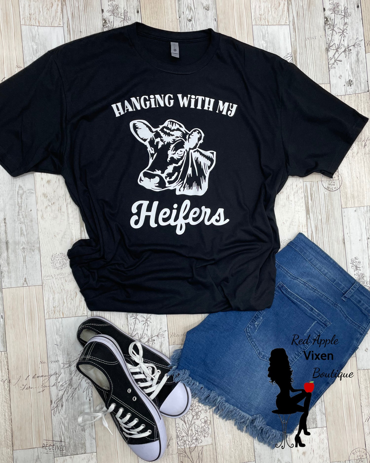 Hanging With My Heifers Graphic Tee - Sassy Chick Clothing