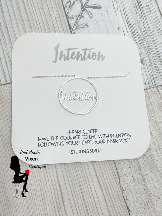 Intention Heart Center Necklace - Red Apple Vixen Boutique