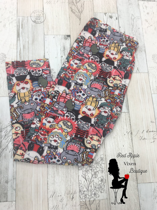 Capri Length Monster Leggings - Red Apple Vixen Boutique