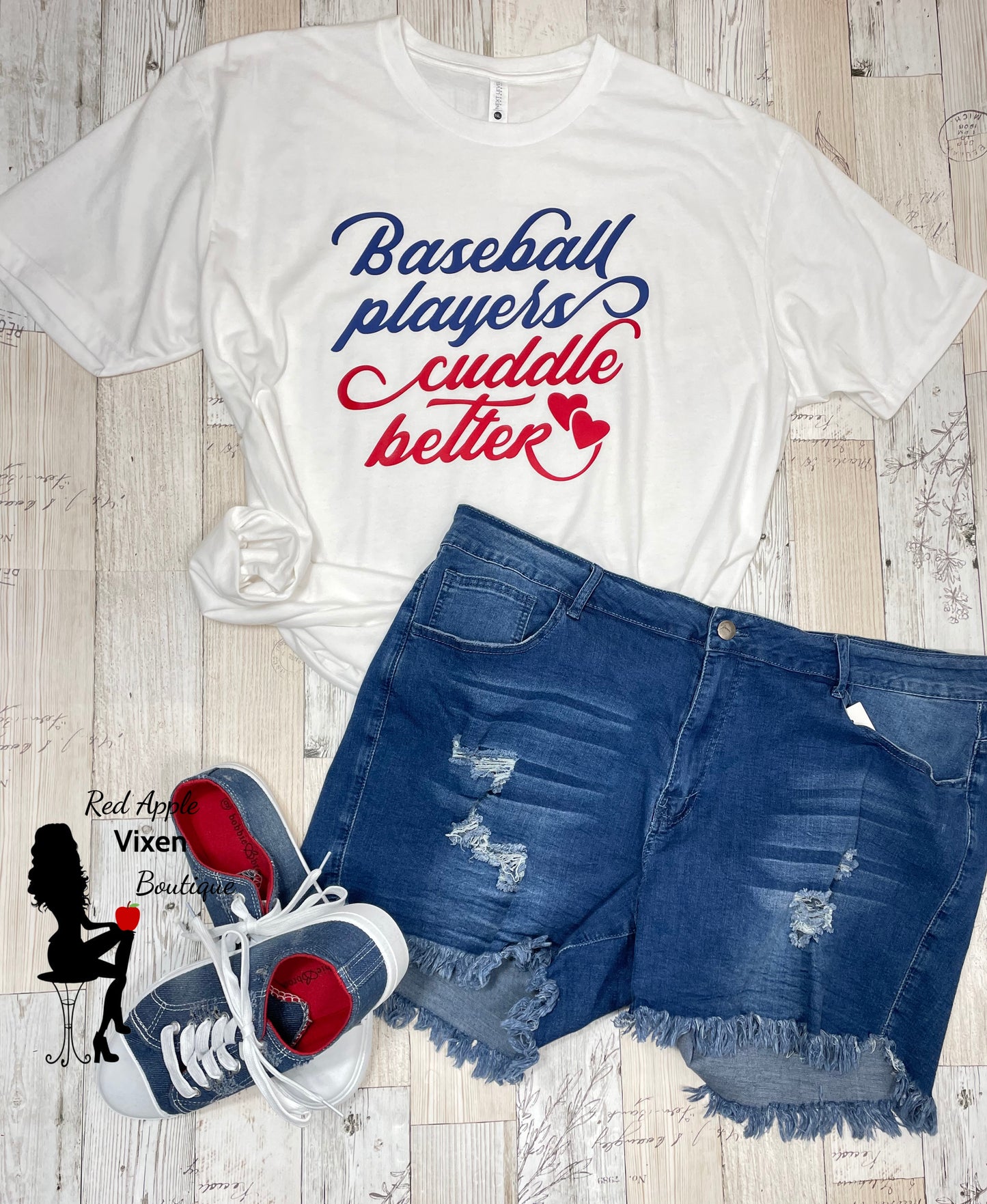 Baseball Players Cuddle Better Graphic Tee - Sassy Chick Clothing