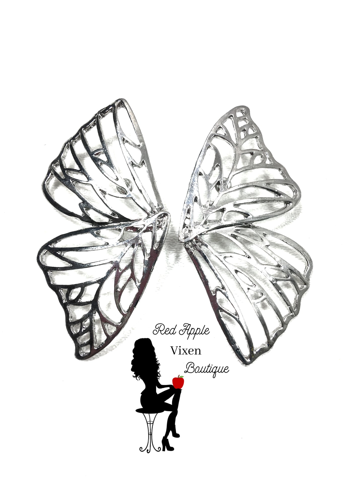 Butterfly Wing Earrings - Red Apple Vixen Boutique