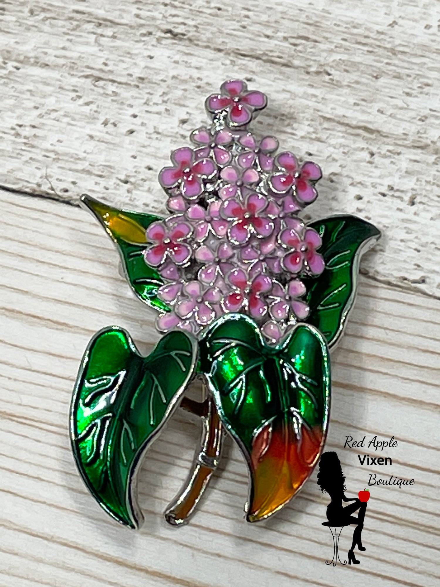 Lilac Enamel Pin - Sassy Chick Clothing