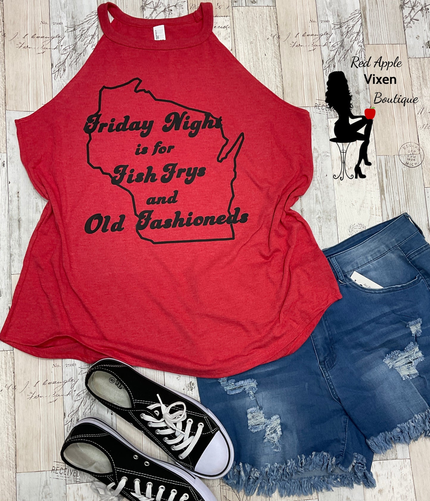 Friday Nights Rocker Tank - Sassy Chick Clothing