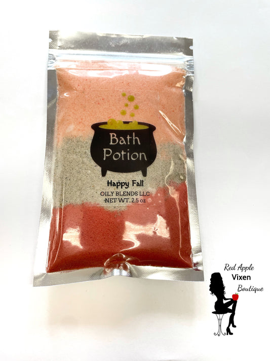 Happy Fall Bath Potion - 2.5 oz Pack - Red Apple Vixen Boutique