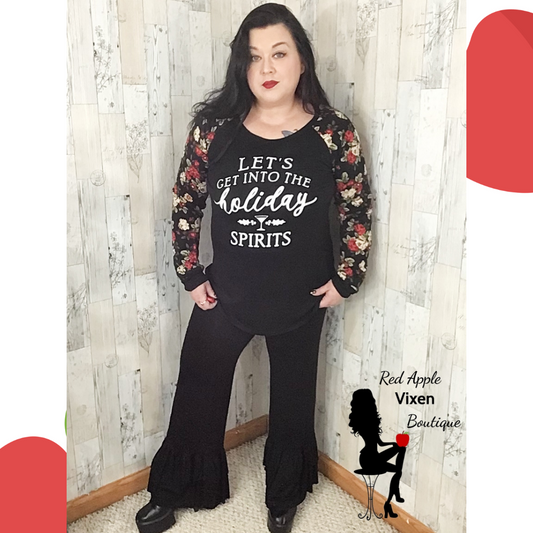 Let's get into the Holiday Spirits Tunic - Sassy Chick Clothing