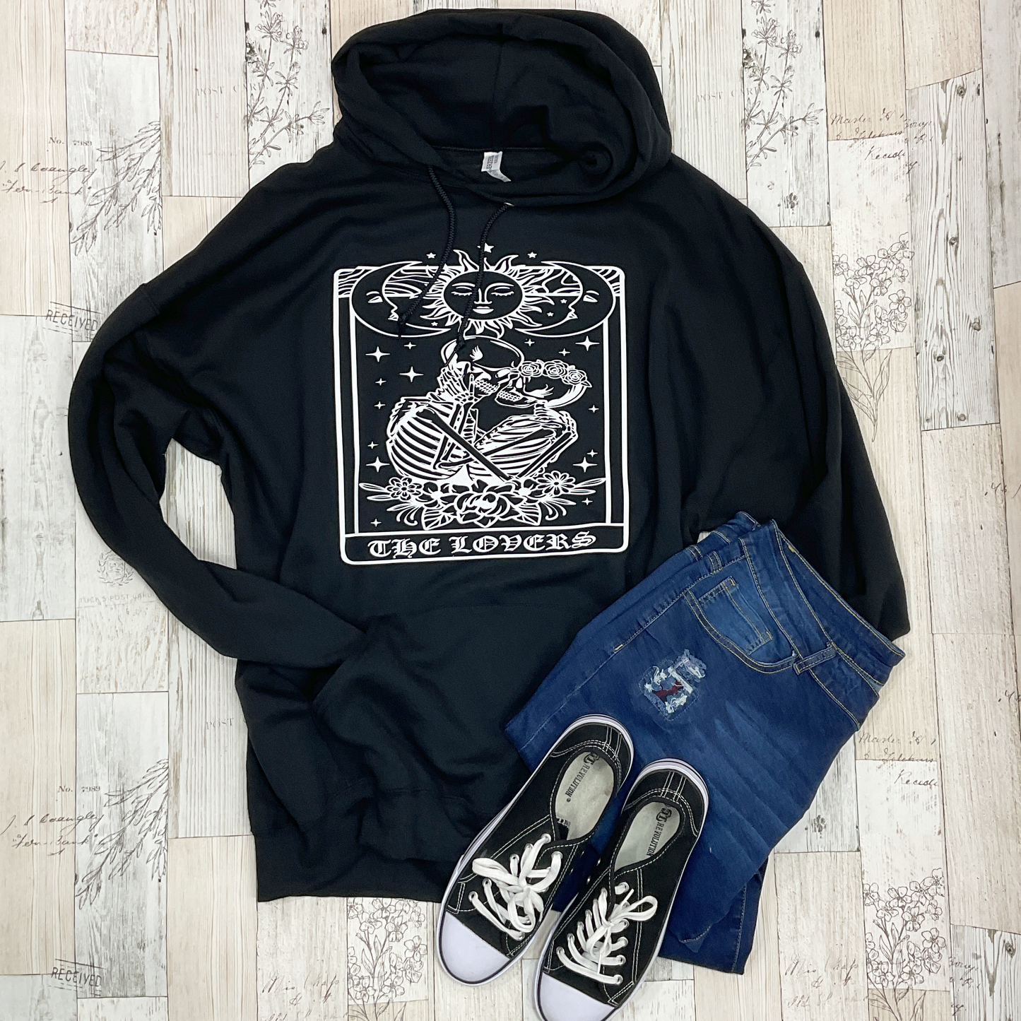 The Lovers Tarot Hoodie - Sassy Chick Clothing
