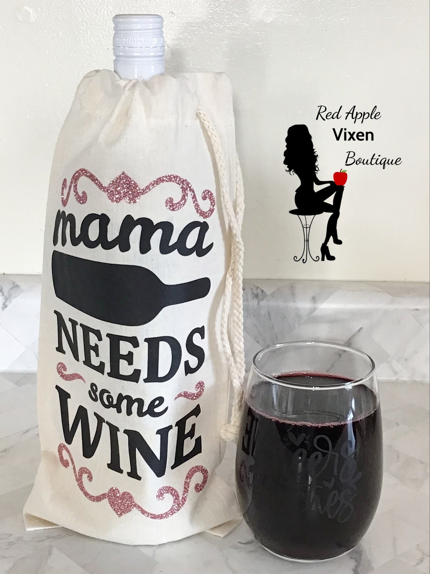 Mama Needs Some Wine Tote Bag - Sassy Chick Clothing