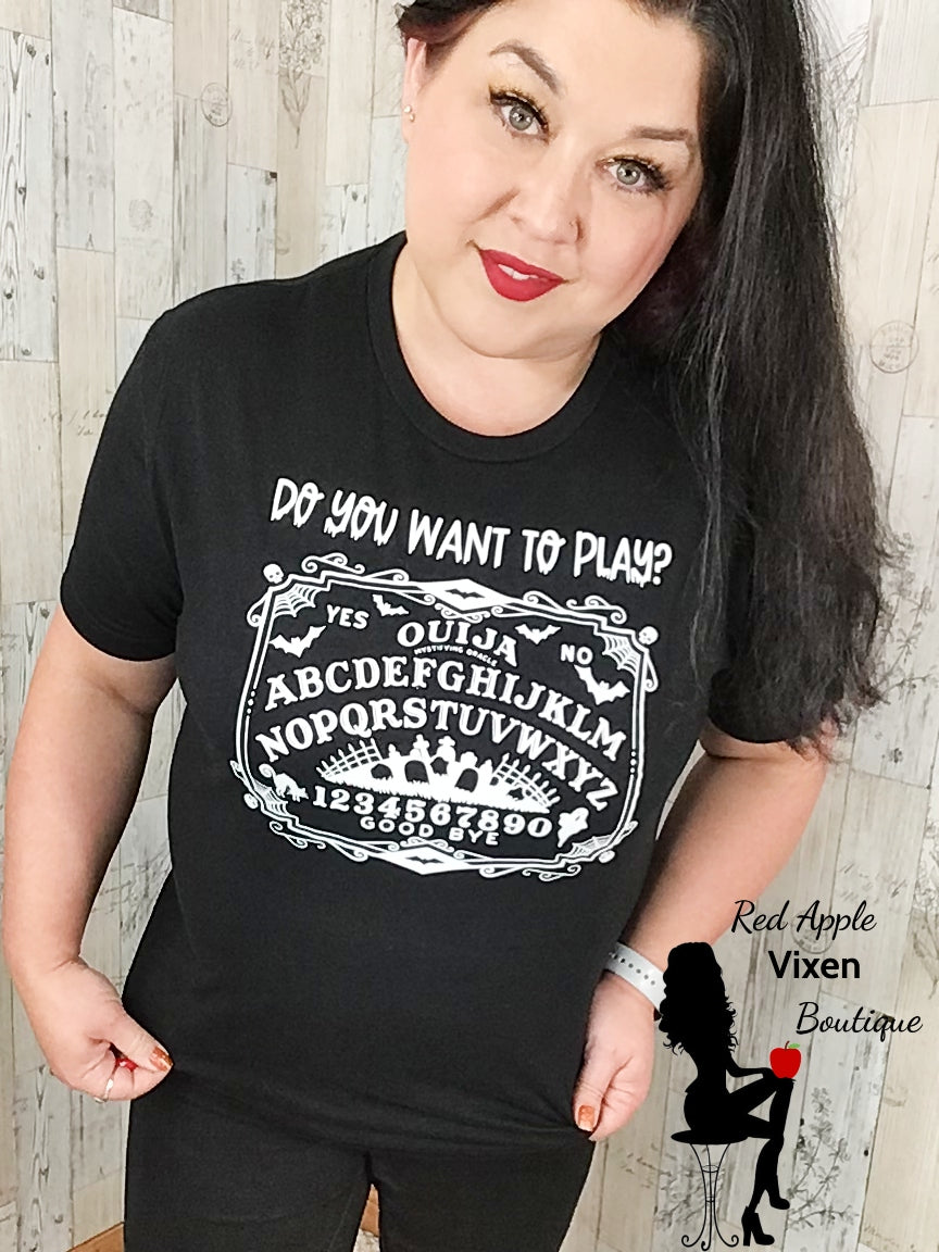 Do You Want to Play Ouija Graphic Tee - Red Apple Vixen Boutique
