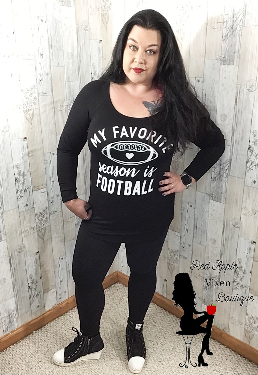 My Favorite Season is Football - Red Apple Vixen Boutique