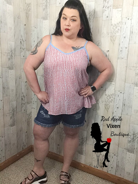 Red Spotted Tank - Red Apple Vixen Boutique
