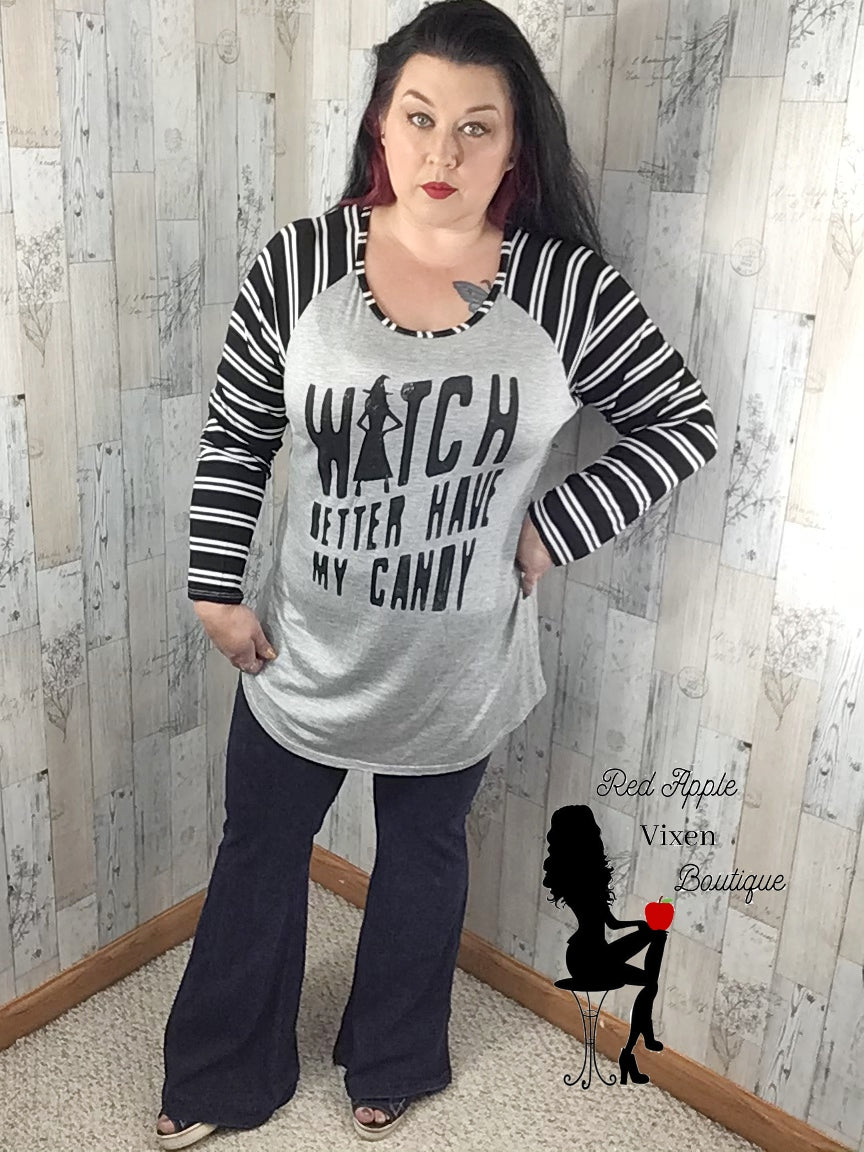 Witch Better have my Candy Plus Graphic Tee - Red Apple Vixen Boutique