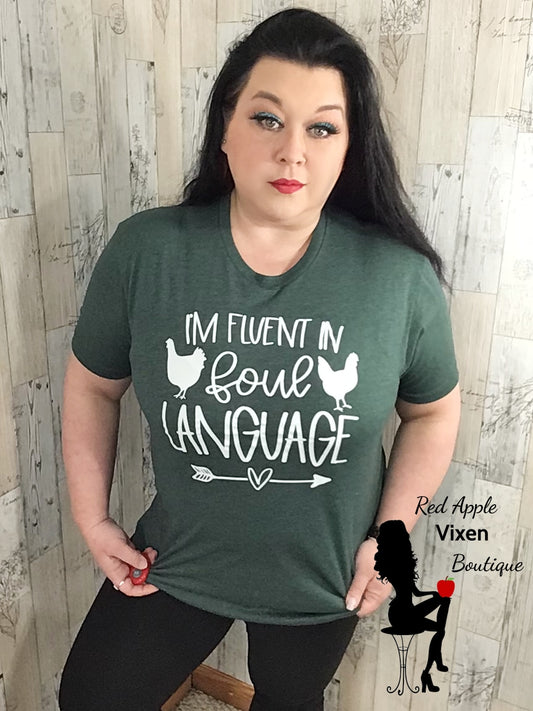 Fluent in Foul Language Graphic Tee - Sassy Chick Clothing