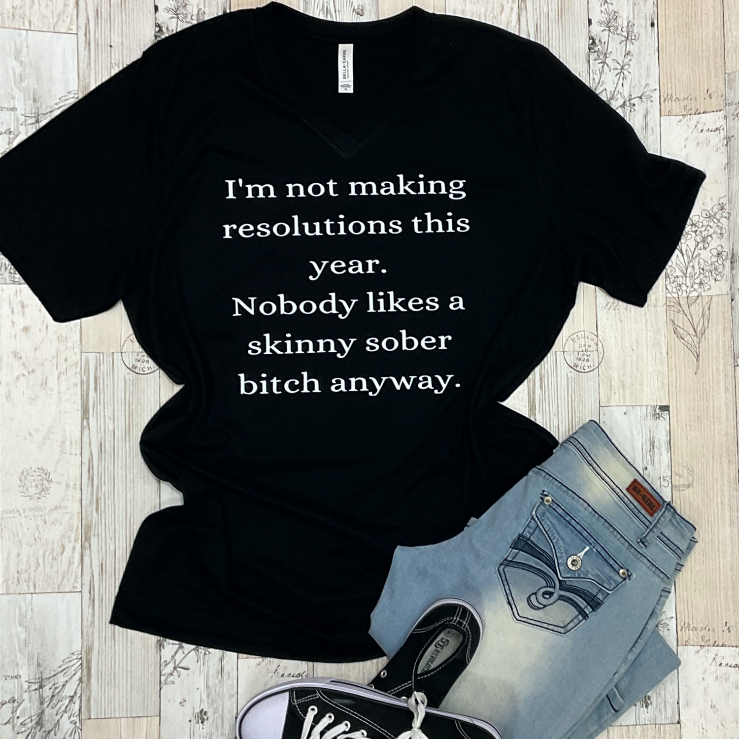 No Resolutions Graphic Tee - Sassy Chick Clothing