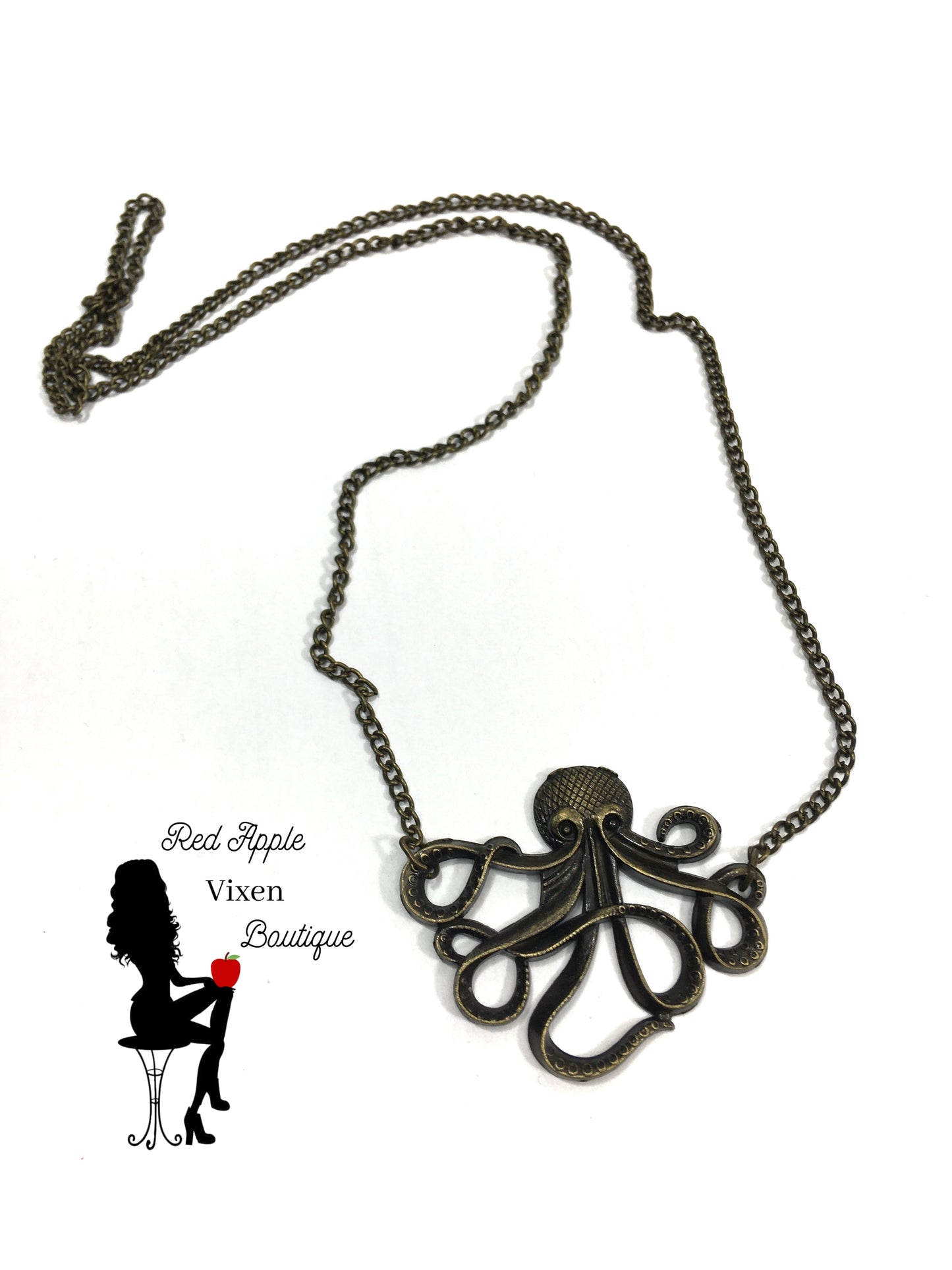 Octopus Necklace - Red Apple Vixen Boutique