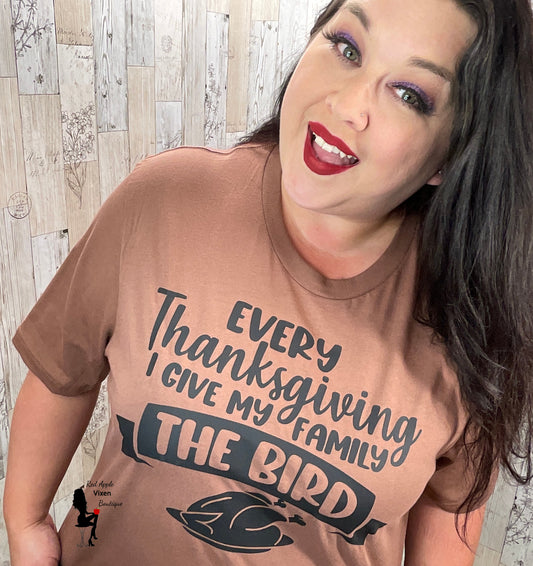 Thanksgiving Bird Graphic Tee - Sassy Chick Clothing