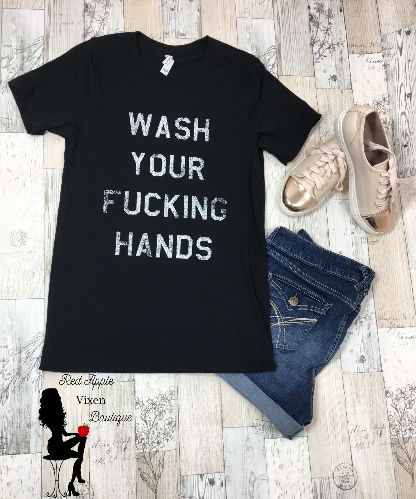 Wash your hands Graphic Tee - Sassy Chick Clothing