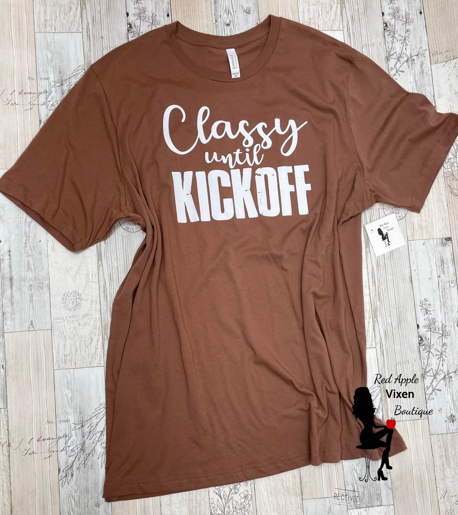 Classy Until Kickoff Graphic Tee - Sassy Chick Clothing