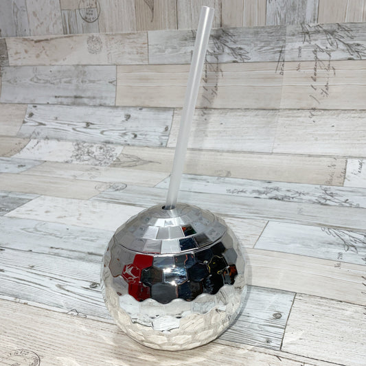 Disco Ball Cup with Clear Straw - Sassy Chick Clothing