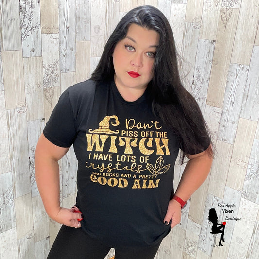 Don't Piss Off The Witch Graphic Tee - Sassy Chick Clothing