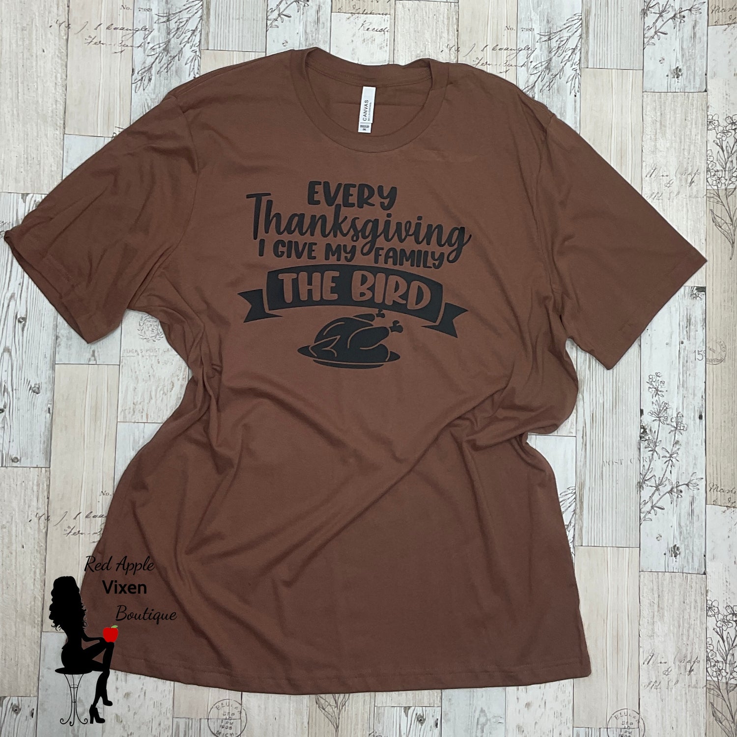 Thanksgiving Bird Graphic Tee - Sassy Chick Clothing