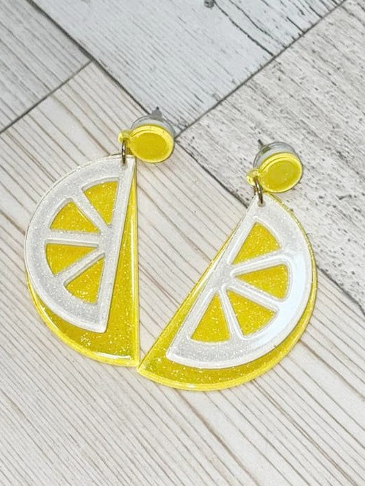 Lemon Slice Earrings - Sassy Chick Clothing
