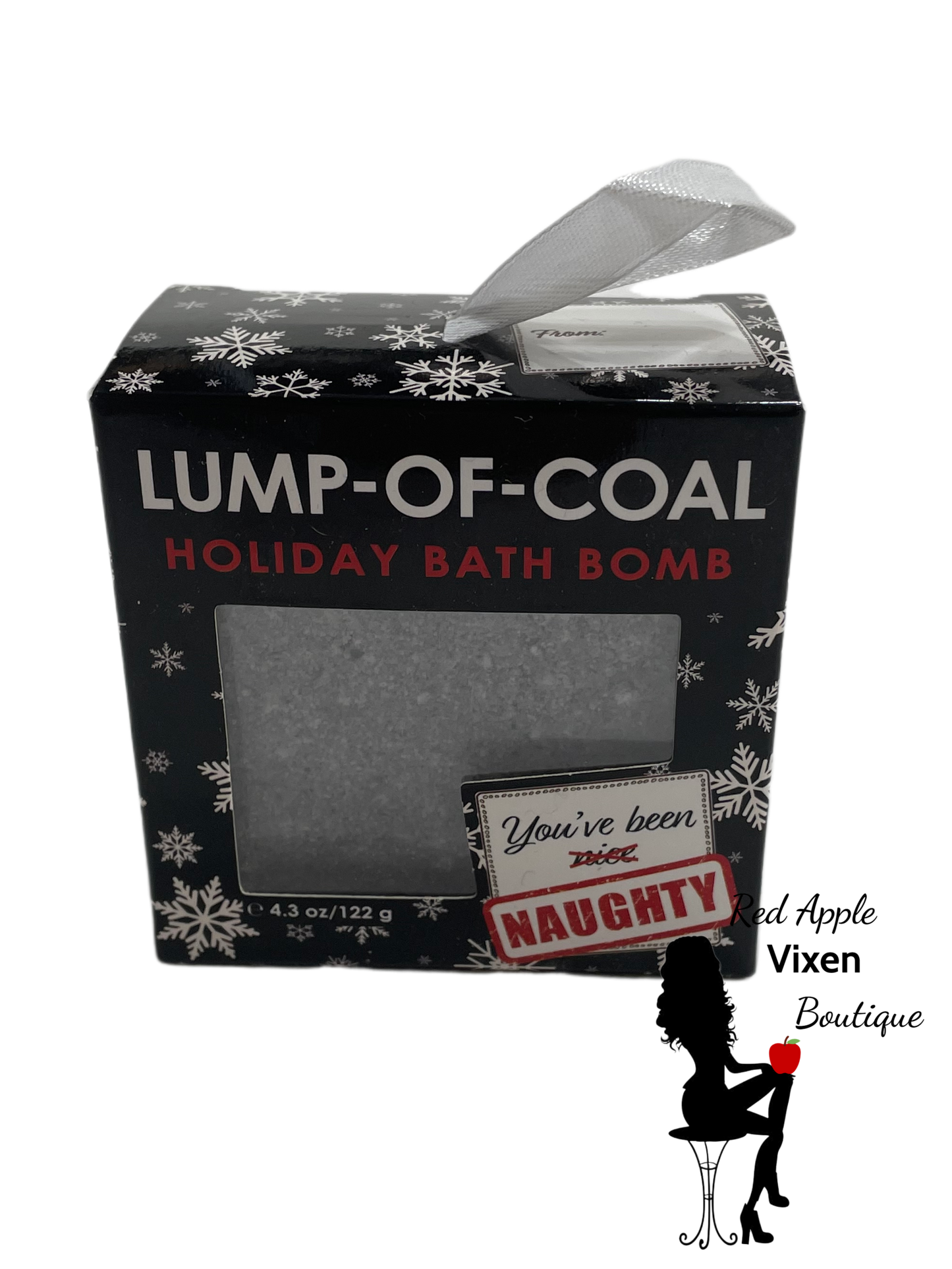 Lump-of-Coal Holiday Bath Bomb - Red Apple Vixen Boutique
