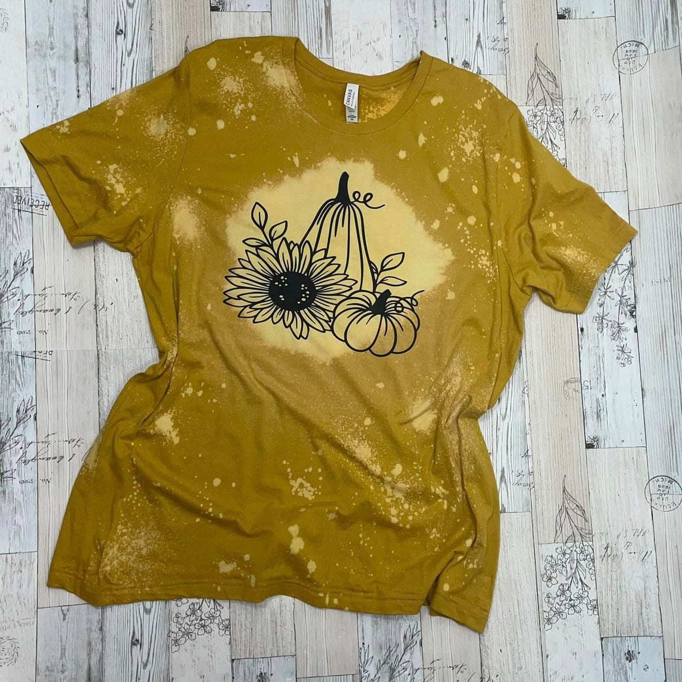 Sunflower and Pumpkin Graphic Tee - Sassy Chick Clothing